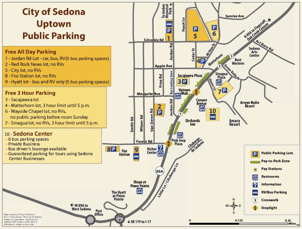 City of Sedona Uptown Parking Map - Sedona Bridal Show And Boot Camp